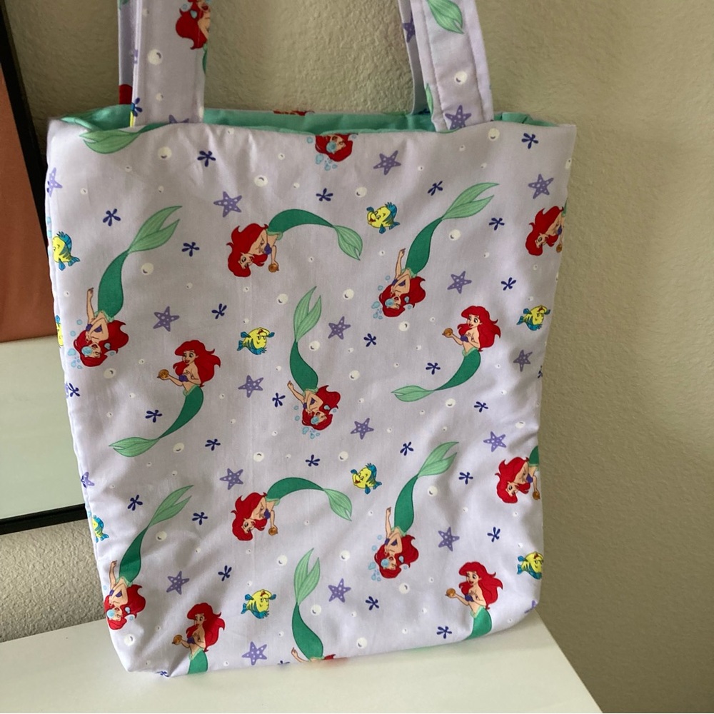 Handmade Little Mermaid Themed Tote Bag - Picture 2 of 5